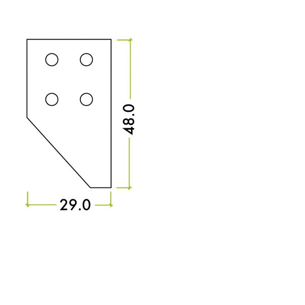 Fulton & Bray | Strike Plate for Roller Sash Stop - Image 2