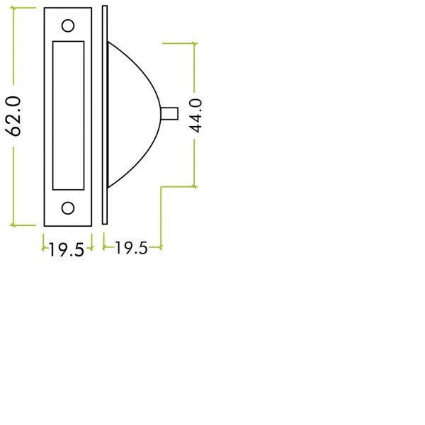 Fulton & Bray | Easy Clean Flush Bolt Dust Socket - Image 2
