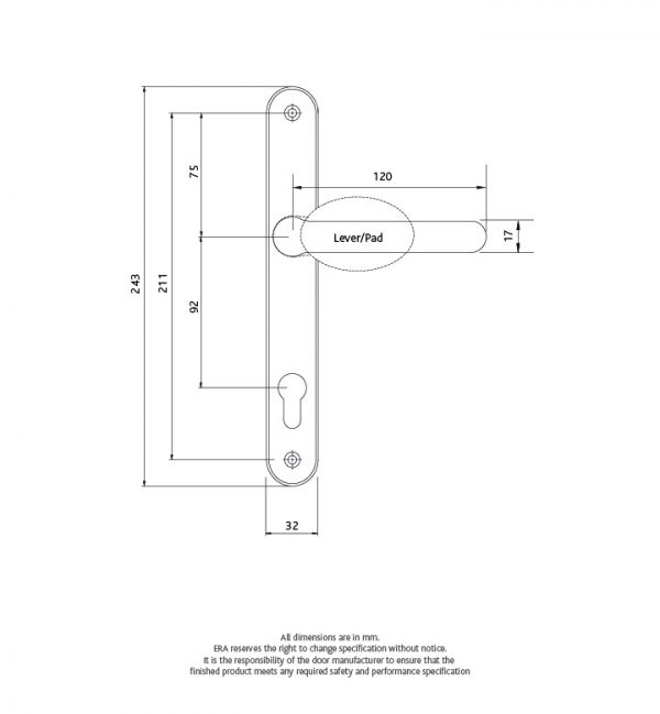 Fab&Fix | Balmoral Sprung Inline Door Handle - Image 2