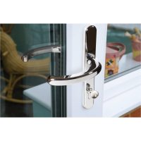 PVCu Door Handles on Backplate