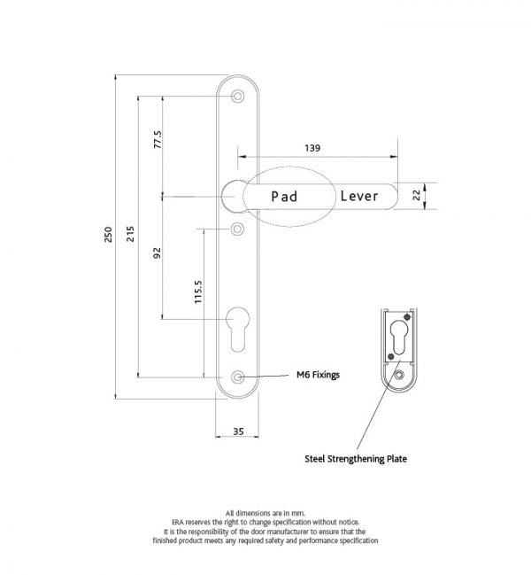 Fab&Fix | Kensington Sprung Inline Door Handle - Image 3