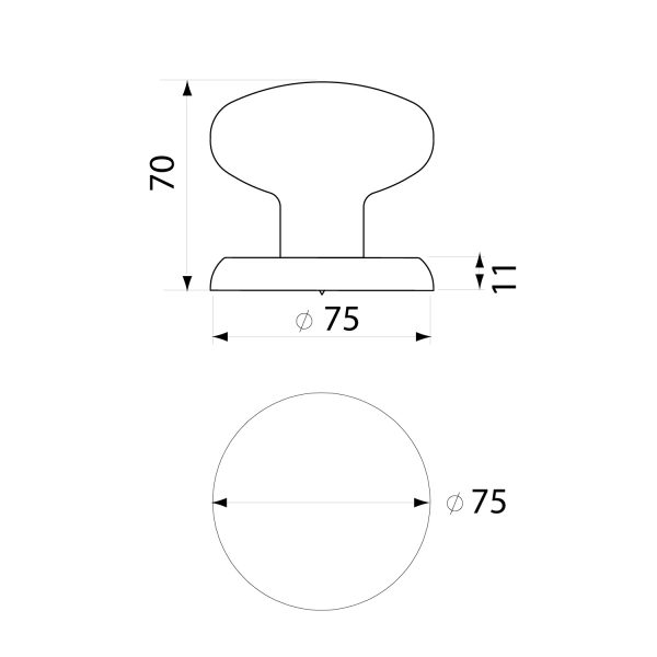 Fab&Fix | Grade 316 Stainless Steel Door Knob - Image 3