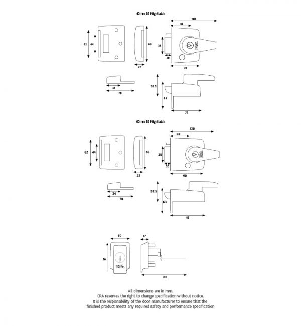 ERA | British Standard High Security Nightlatch Door Lock - Image 2