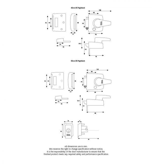 ERA | Double Locking Nightlatch Door Lock - Image 2