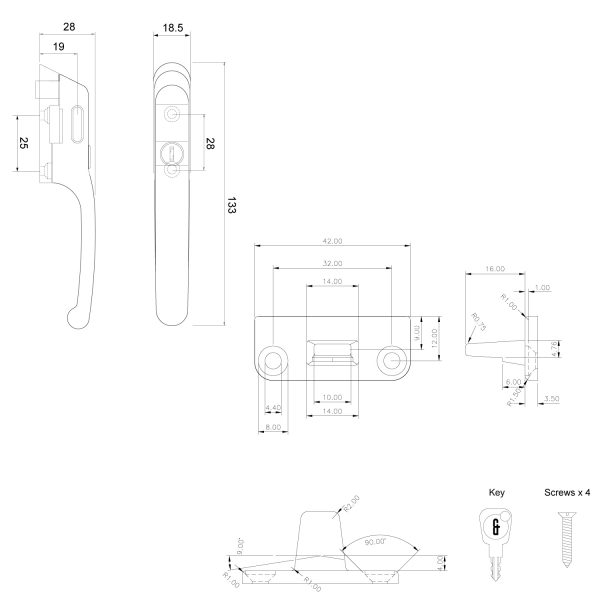 Fab&Fix | Craftsman Fastener Window Handle - Image 2