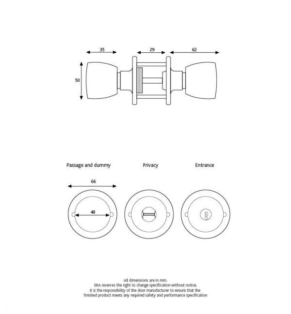 ERA | Entrance Door Knobset - Image 2