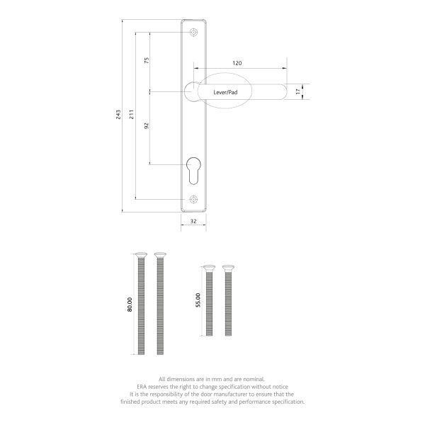 Fab&Fix | Architectural Sprung Inline Door Handle - Image 2